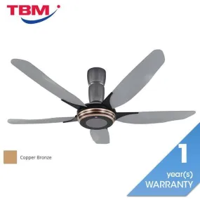 Kdk K15Y2 CO 60" Ceiling Fan Remote V Touch 5 Blades Copper