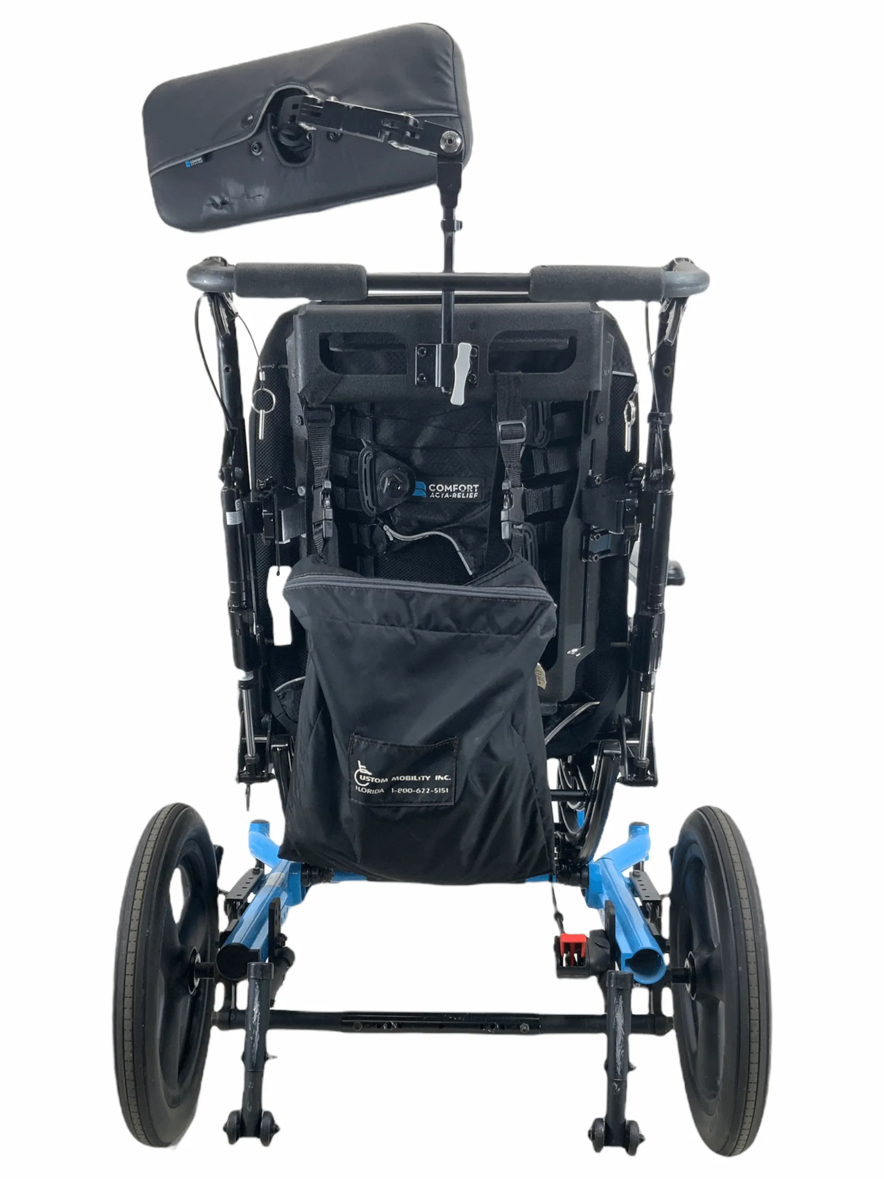 Ki Mobility Focus CR Tilt-In-Space Manual Wheelchair 20" x 17" Seat | -5° - 50° Tilt | Height Adjustable Armrests | Adjustable Headrest