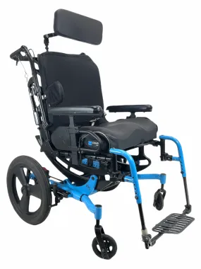 Ki Mobility Focus CR Tilt-In-Space Manual Wheelchair 20" x 17" Seat | -5° - 50° Tilt | Height Adjustable Armrests | Adjustable Headrest