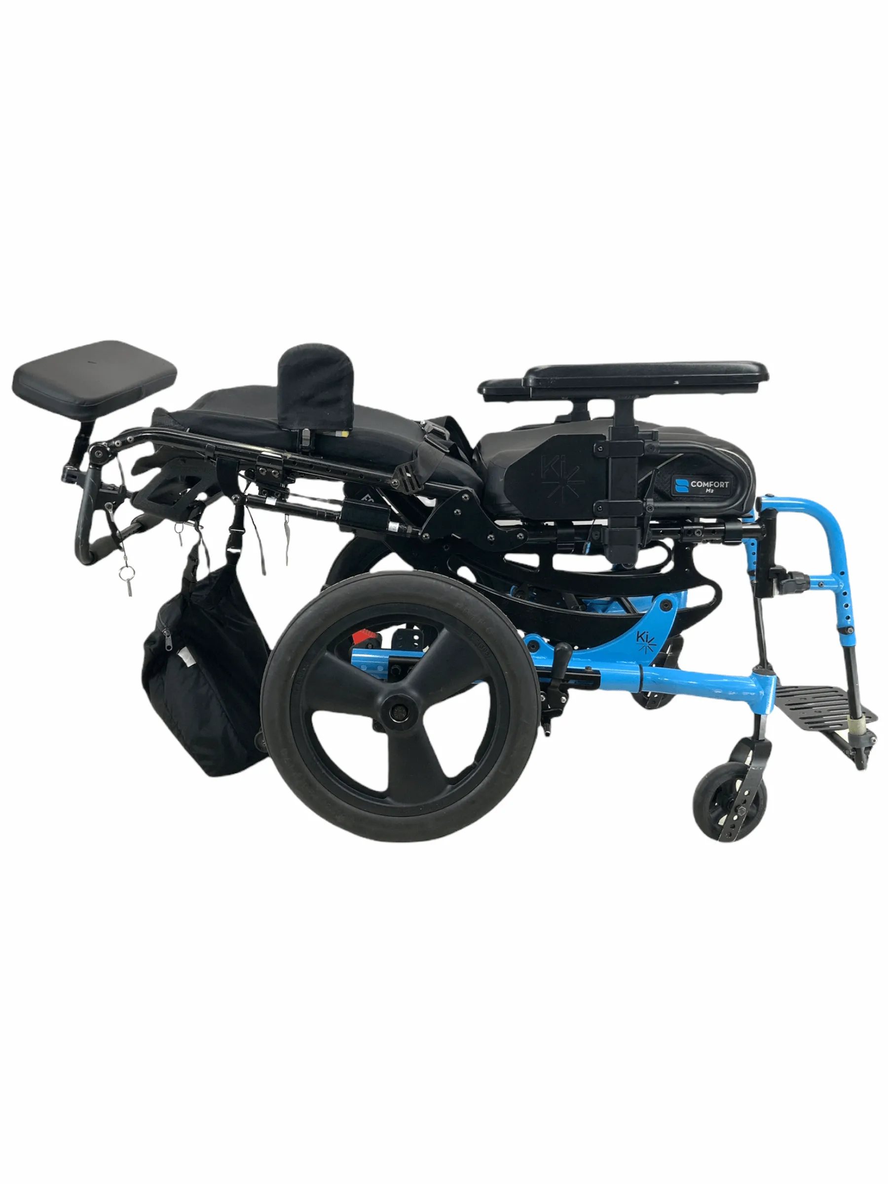 Ki Mobility Focus CR Tilt-In-Space Manual Wheelchair 20" x 17" Seat | -5° - 50° Tilt | Height Adjustable Armrests | Adjustable Headrest