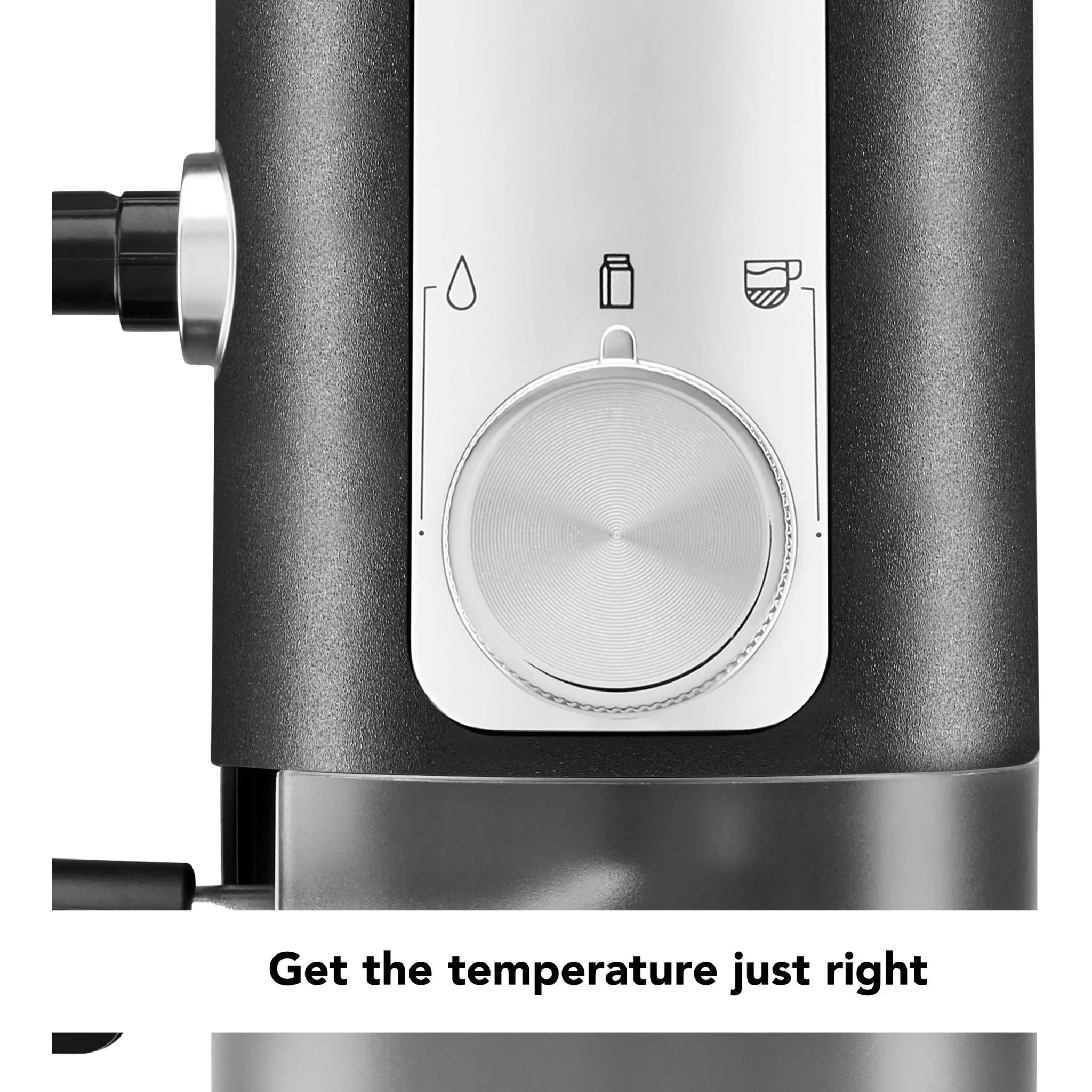 KitchenAid Semi-Auto Espresso Mach w/Auto Milk Frother Attach (KES6404BM) - Matte Black
