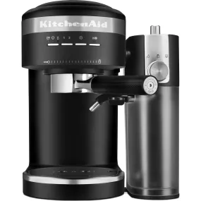 KitchenAid Semi-Auto Espresso Mach w/Auto Milk Frother Attach (KES6404BM) - Matte Black
