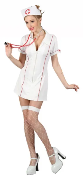 Ladies Hospital Nurse ER Doctor Uniform Costume   Hat