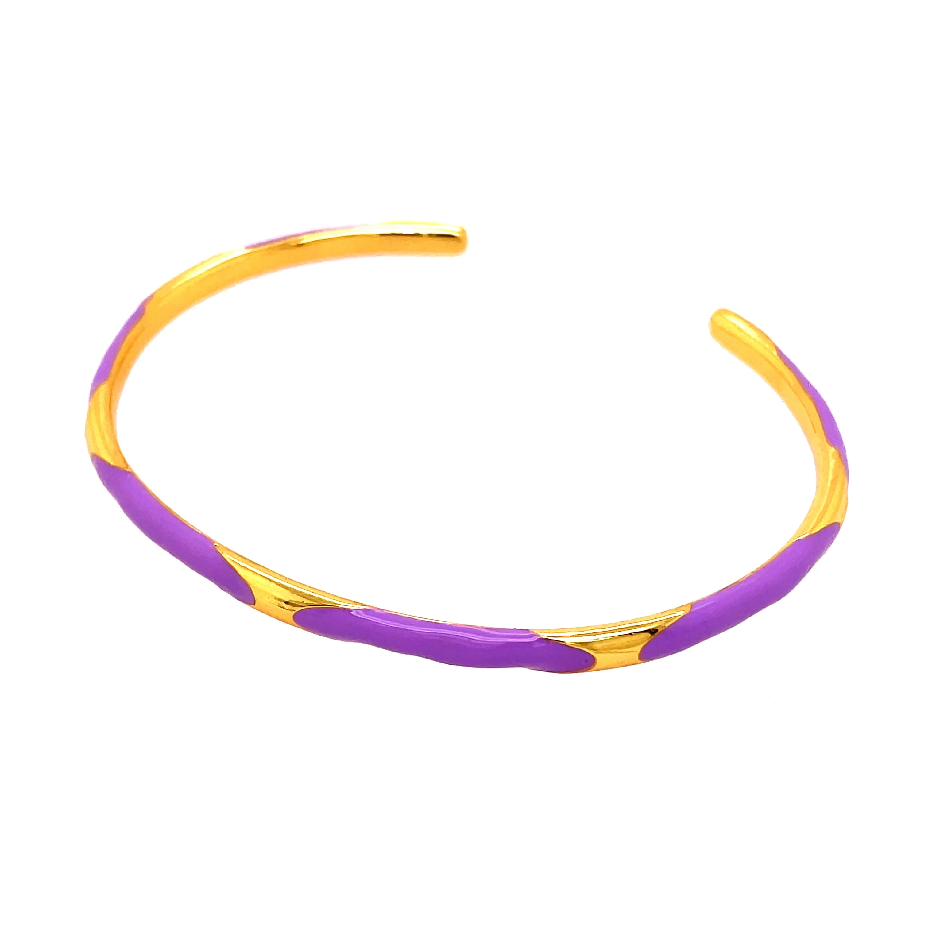Lavender Enamel Cuff