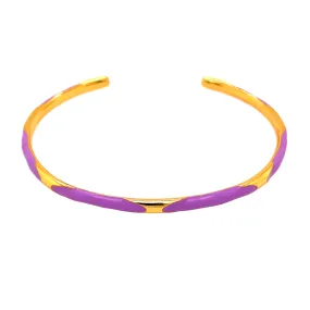 Lavender Enamel Cuff