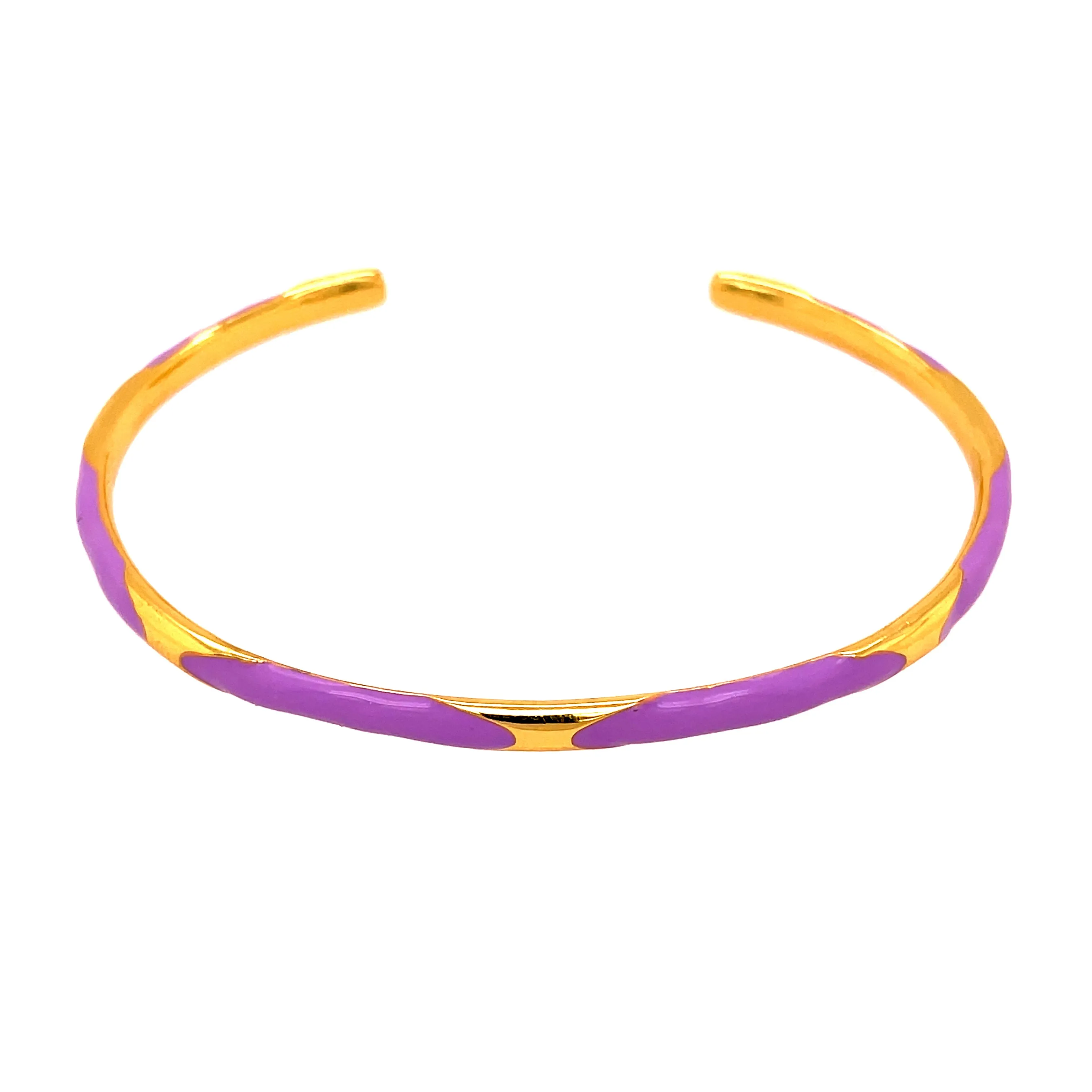 Lavender Enamel Cuff