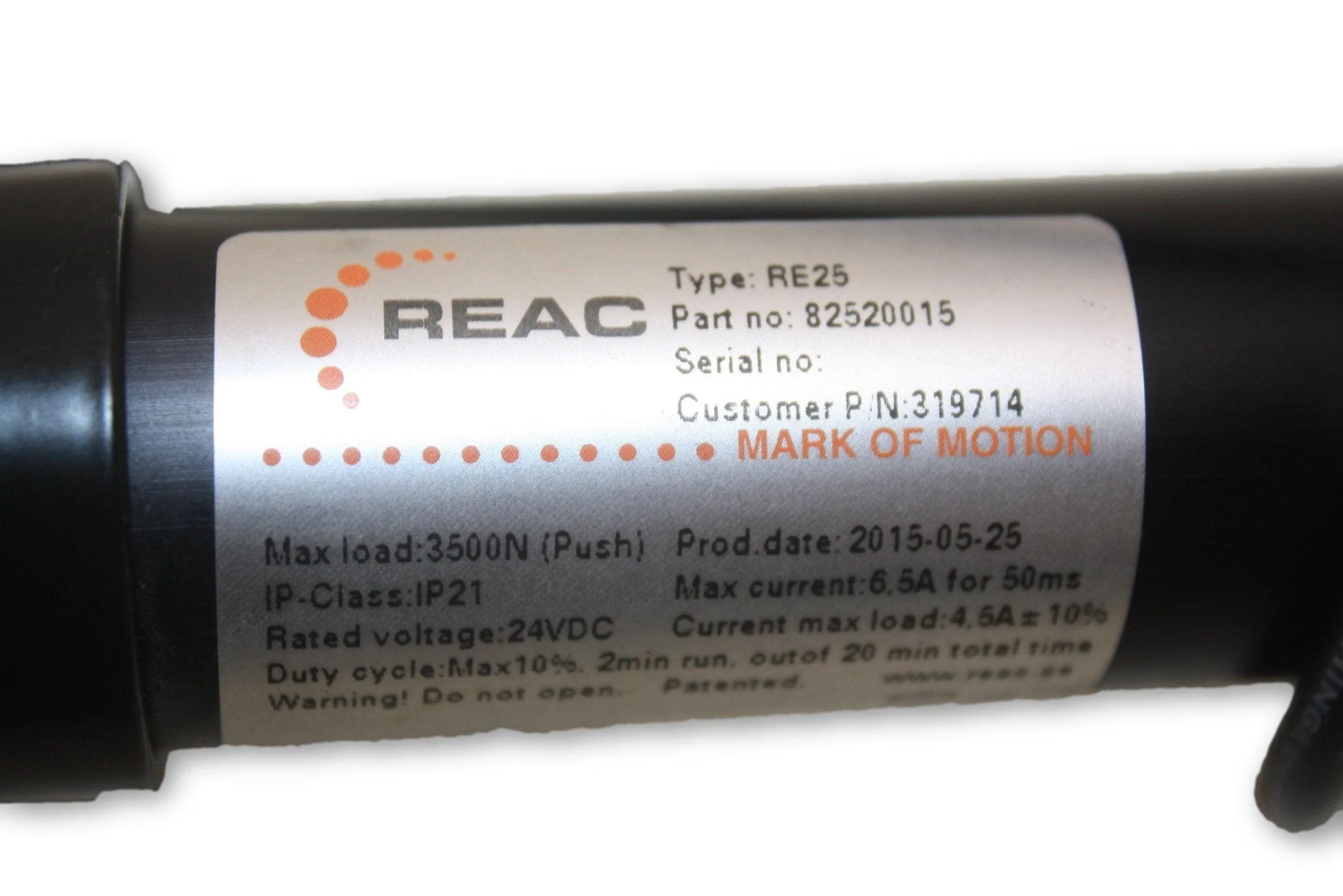 Leg Rest Actuator for Permobil M300, F3 Power Wheelchair | REAC 82520015 | 319714