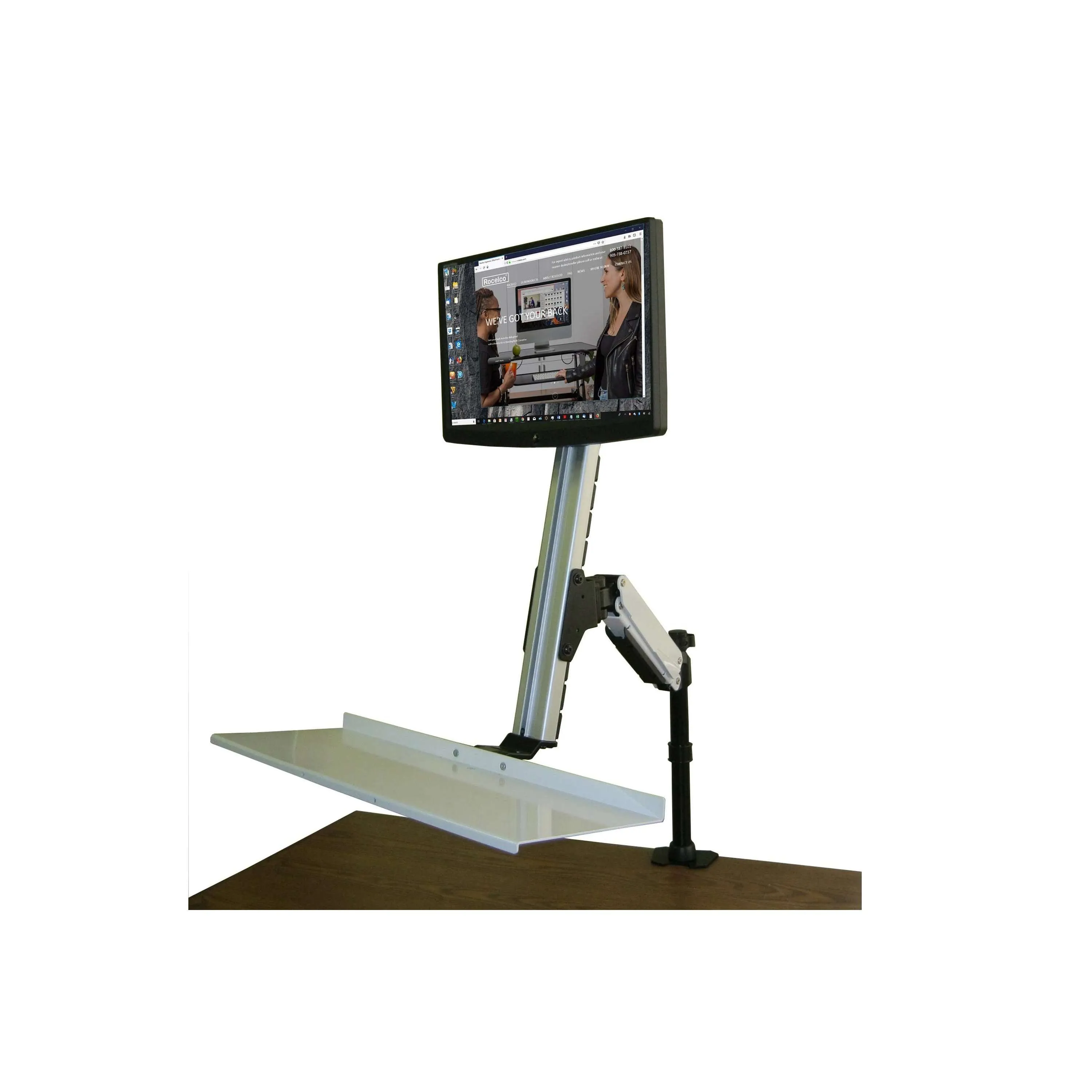 Lorell/Rocelco Ergonomic Sit-to-Stand Floating Desk, R EFD