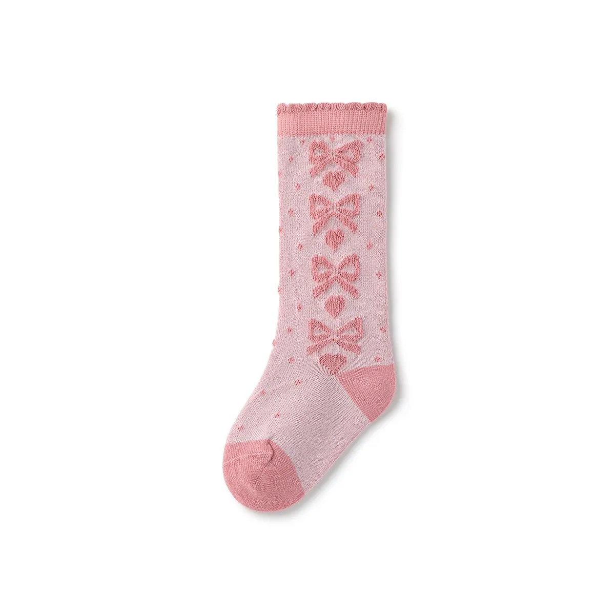 Love Knot Thin Mesh Breathable Baby Girl 3pcs Over The Knee Socks Set
