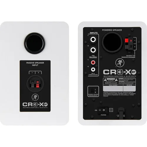 Mackie Studio Monitor 3-Inch (CR3-XBTLTD-WHT (Pair)