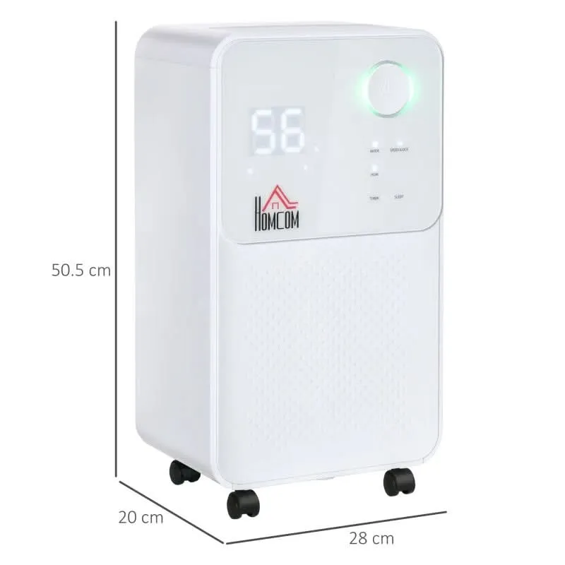 Maplin Plus 12L/Day 2000ML Portable Quiet Dehumidifier with 4 Modes
