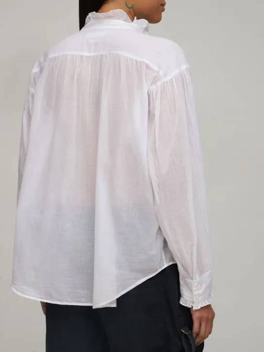 Marant Etoile   Pamias ruffled cotton shirt 