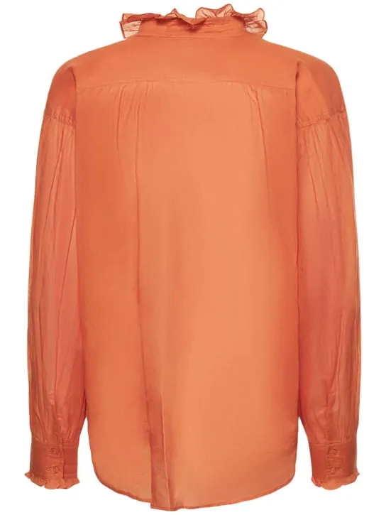Marant Etoile   Pamias ruffled cotton shirt 