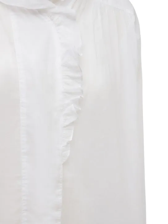 Marant Etoile   Pamias ruffled cotton shirt 
