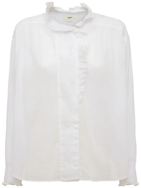 Marant Etoile   Pamias ruffled cotton shirt 