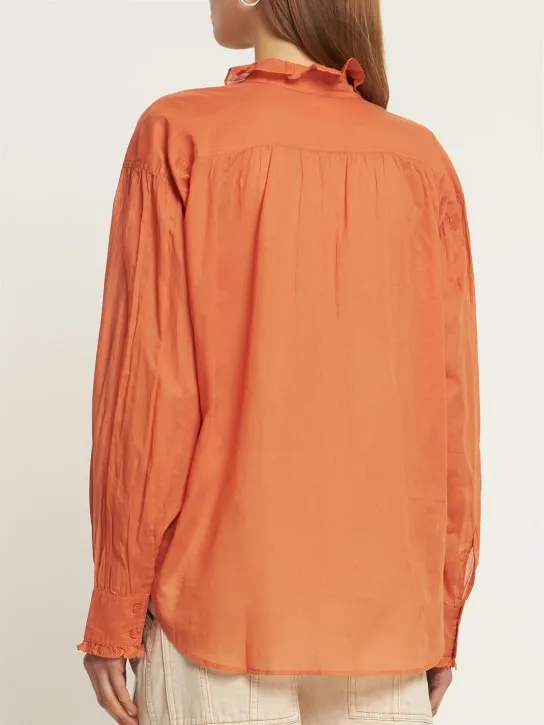 Marant Etoile   Pamias ruffled cotton shirt 