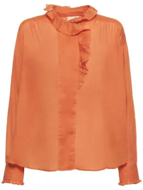 Marant Etoile   Pamias ruffled cotton shirt 