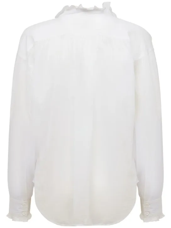 Marant Etoile   Pamias ruffled cotton shirt 