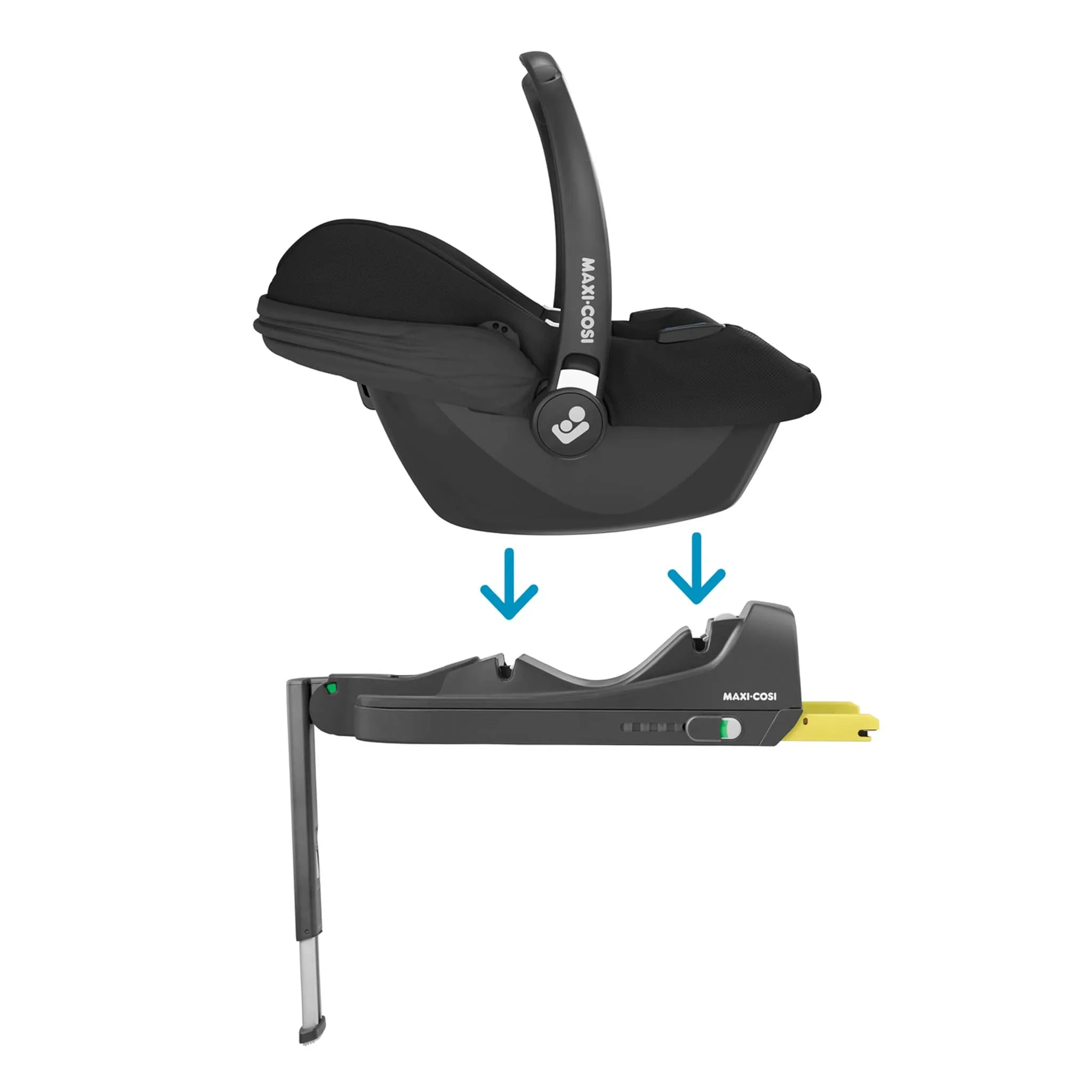 Maxi-Cosi CabrioFix i-Size Car Seat with Base in Essential Black