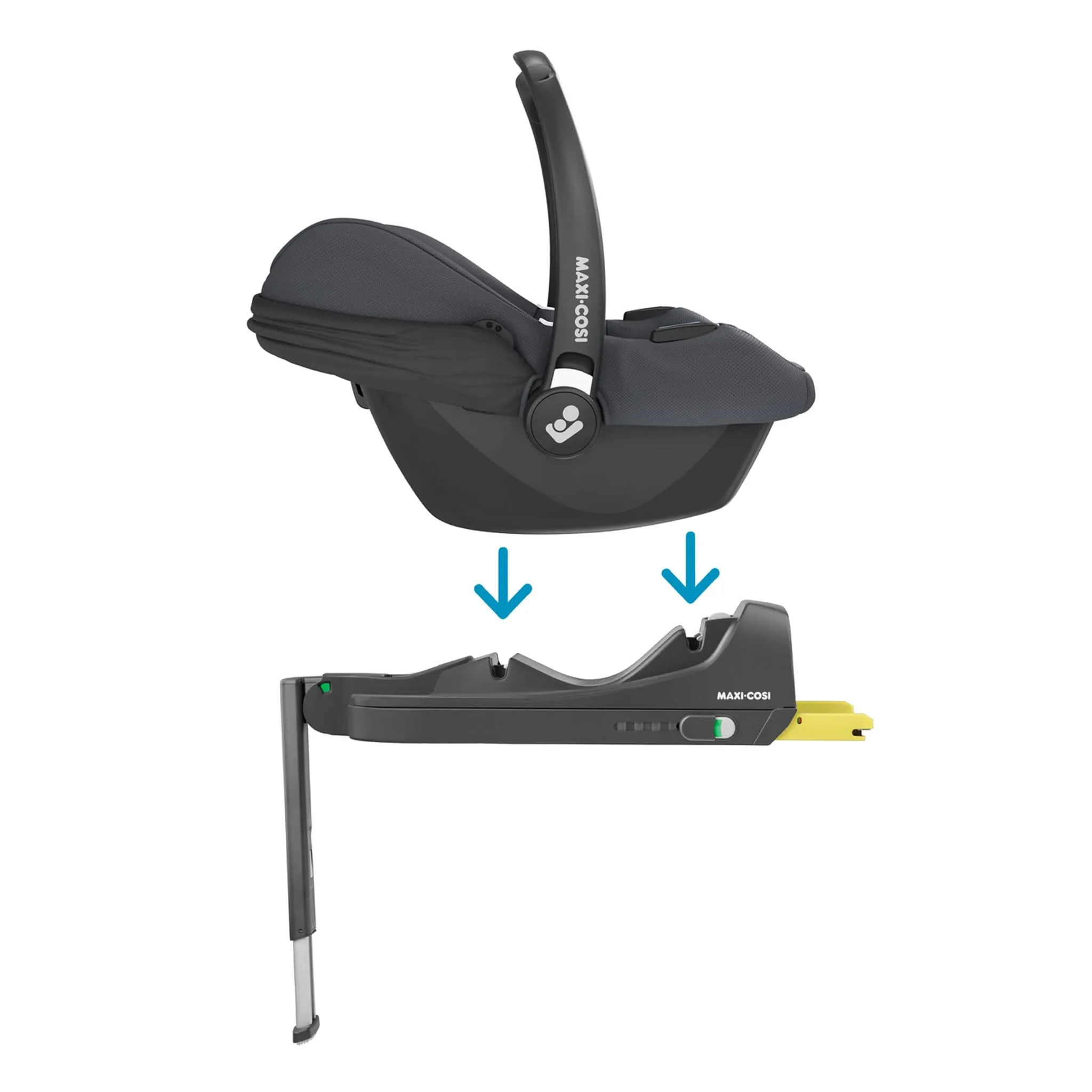 Maxi-Cosi CabrioFix i-Size Car Seat with Base in Essential Graphite