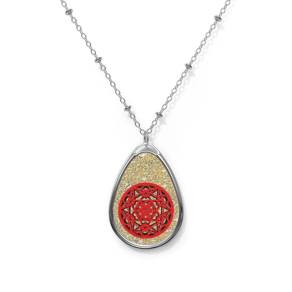 Metatron Cube Teardrop Silver Pendant/Necklace,Personalized Gift for Valentines/Birthday/Anniversary/Mother/Aunt/Granny/Sister/Wife/Graduate