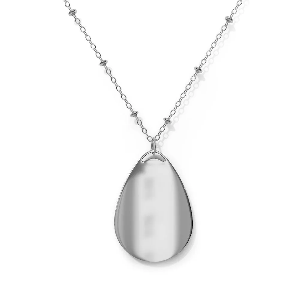 Metatron Cube Teardrop Silver Pendant/Necklace,Personalized Gift for Valentines/Birthday/Anniversary/Mother/Aunt/Granny/Sister/Wife/Graduate