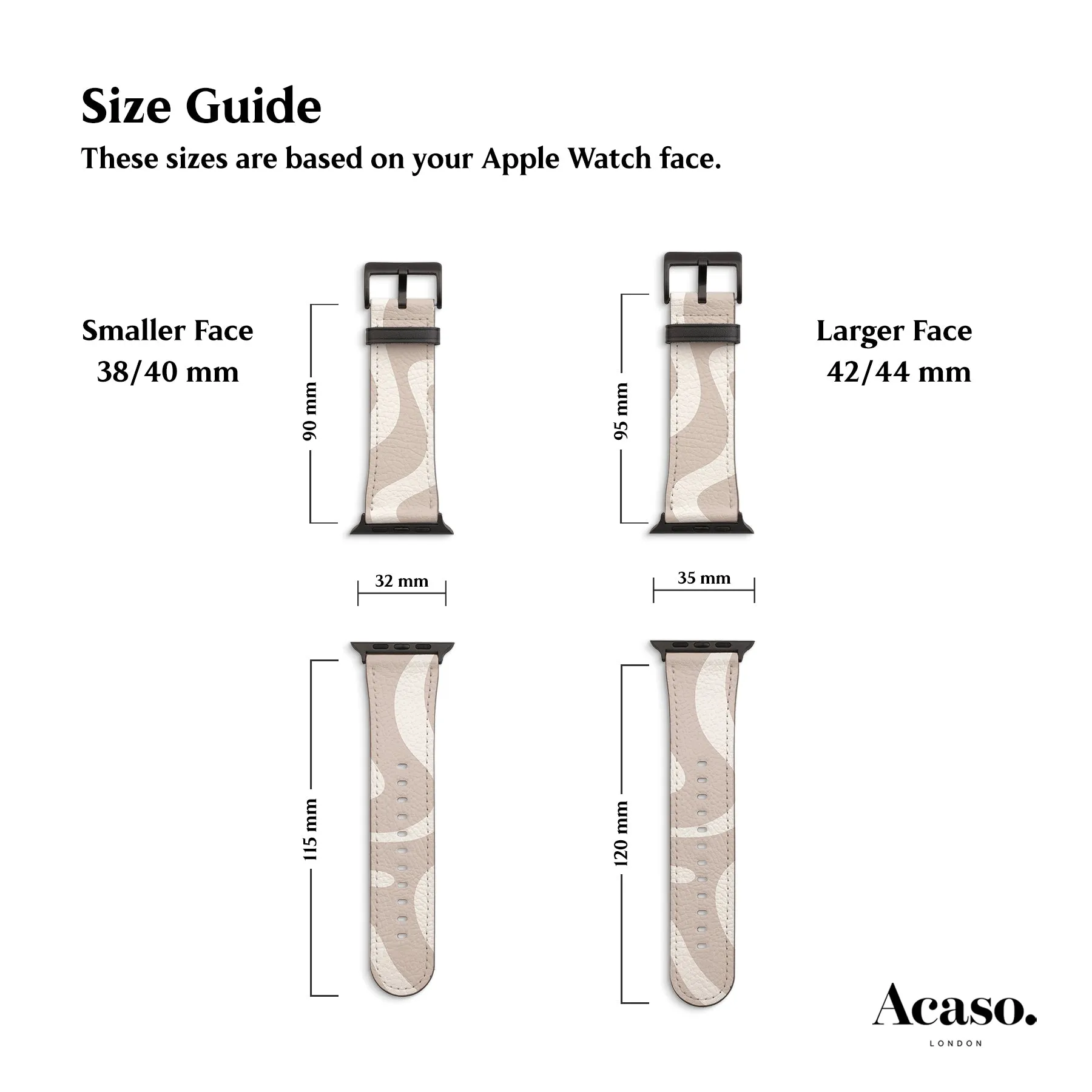 Minimal Waves Apple Watch Strap