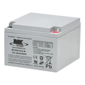 MK 12V 26AH Sealed Lead Acid Battery for Power Chairs and Mobility Scooters | M12260 SLD M