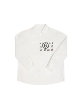 MM6 Maison Margiela   Printed cotton poplin shirt 