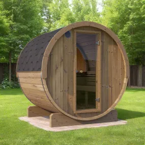 Model E7W 4 Person Barrel Sauna