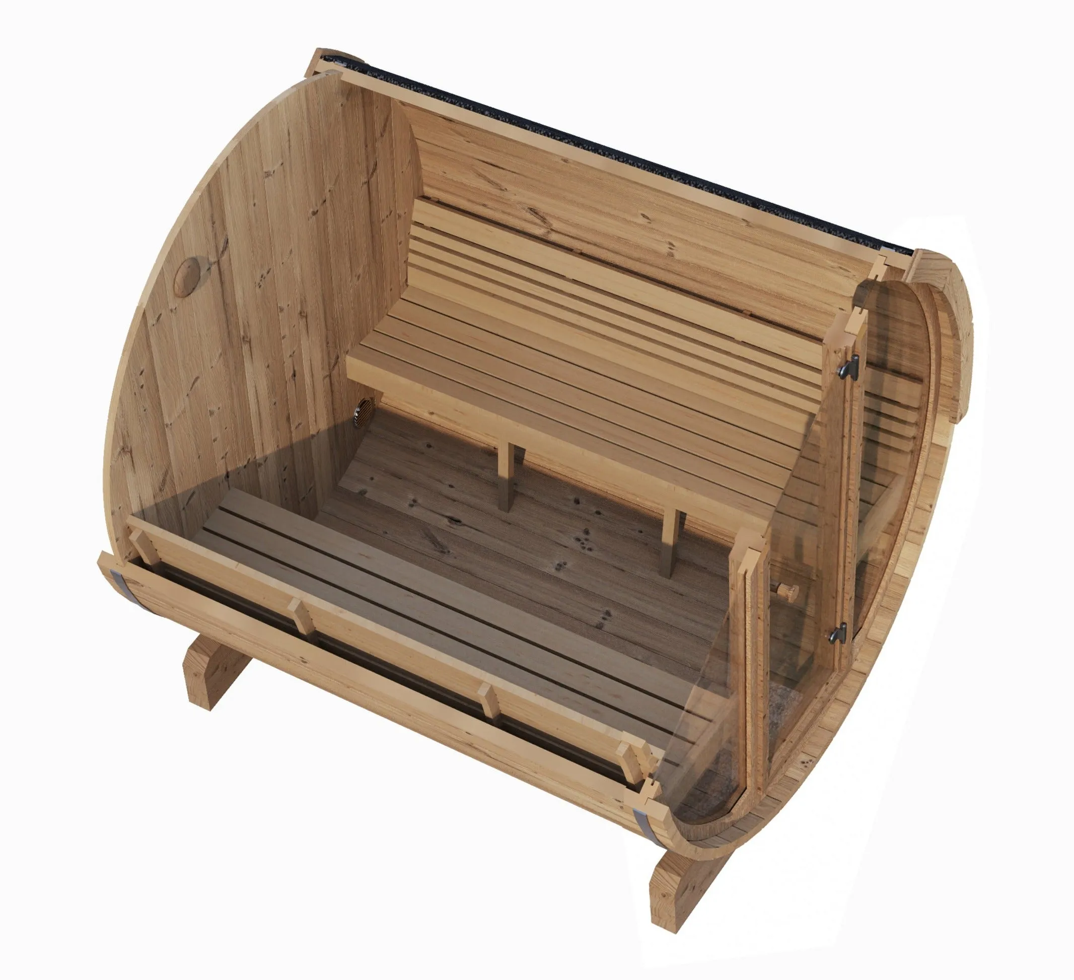 Model E8G 6 Person Barrel Sauna