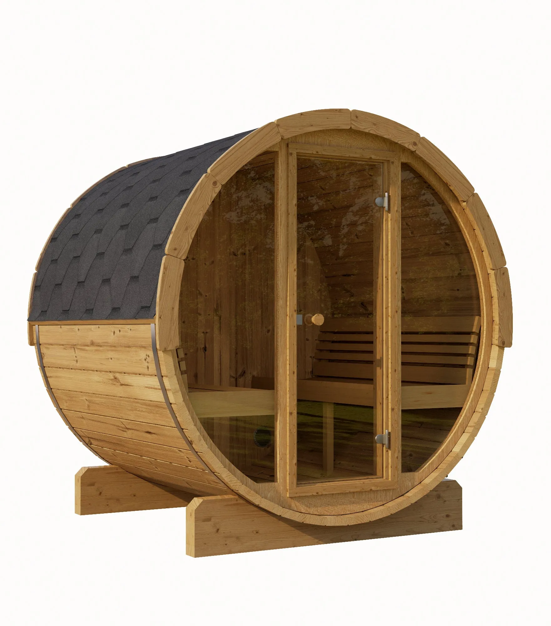 Model E8G 6 Person Barrel Sauna