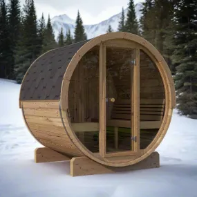 Model E8G 6 Person Barrel Sauna
