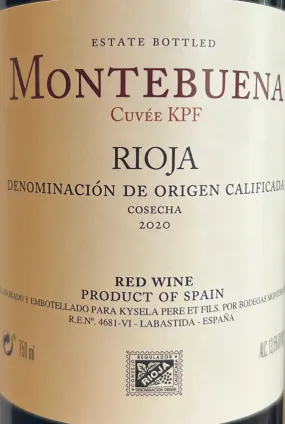 Montebuena 'Cuvee KPF' - Rioja