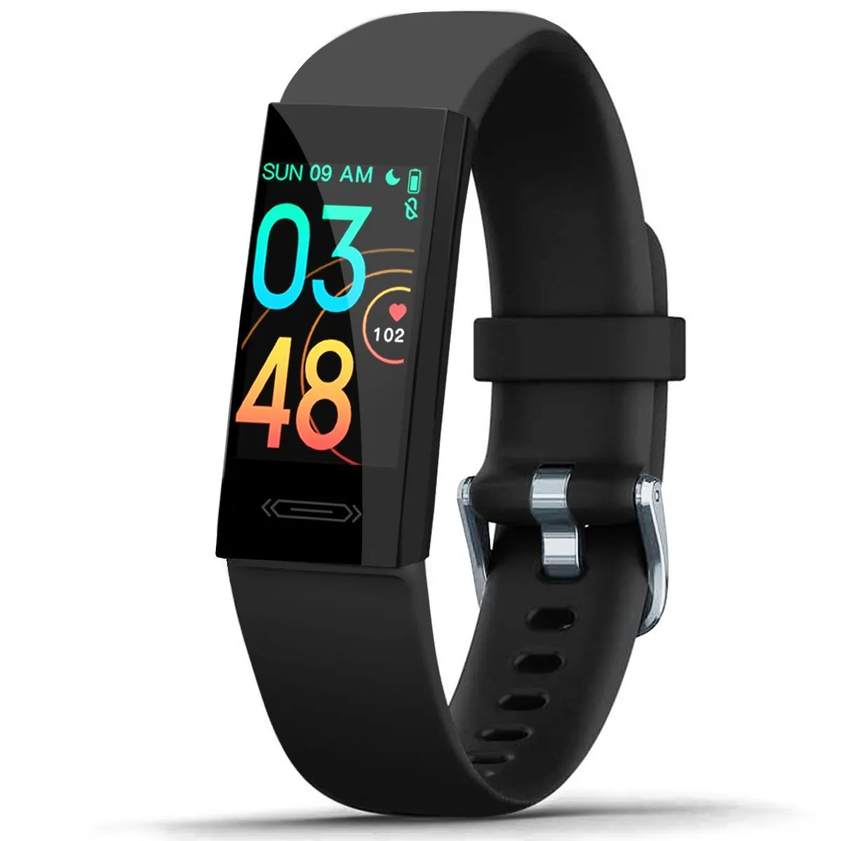 MorePro Health Tracker with Blood Pressure Heart Rate Monitor V100S Purple