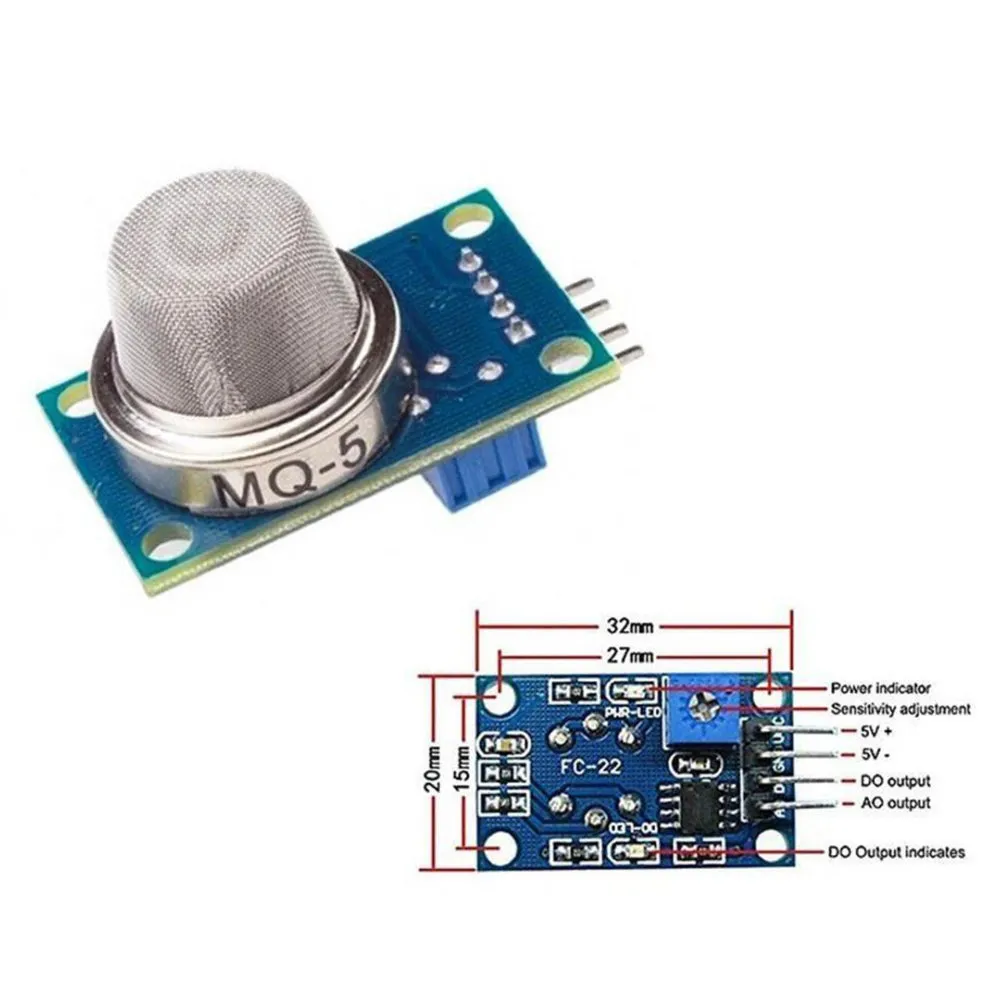 MQ-5 Methane LPG Liquid Propane Gas Sensor Module