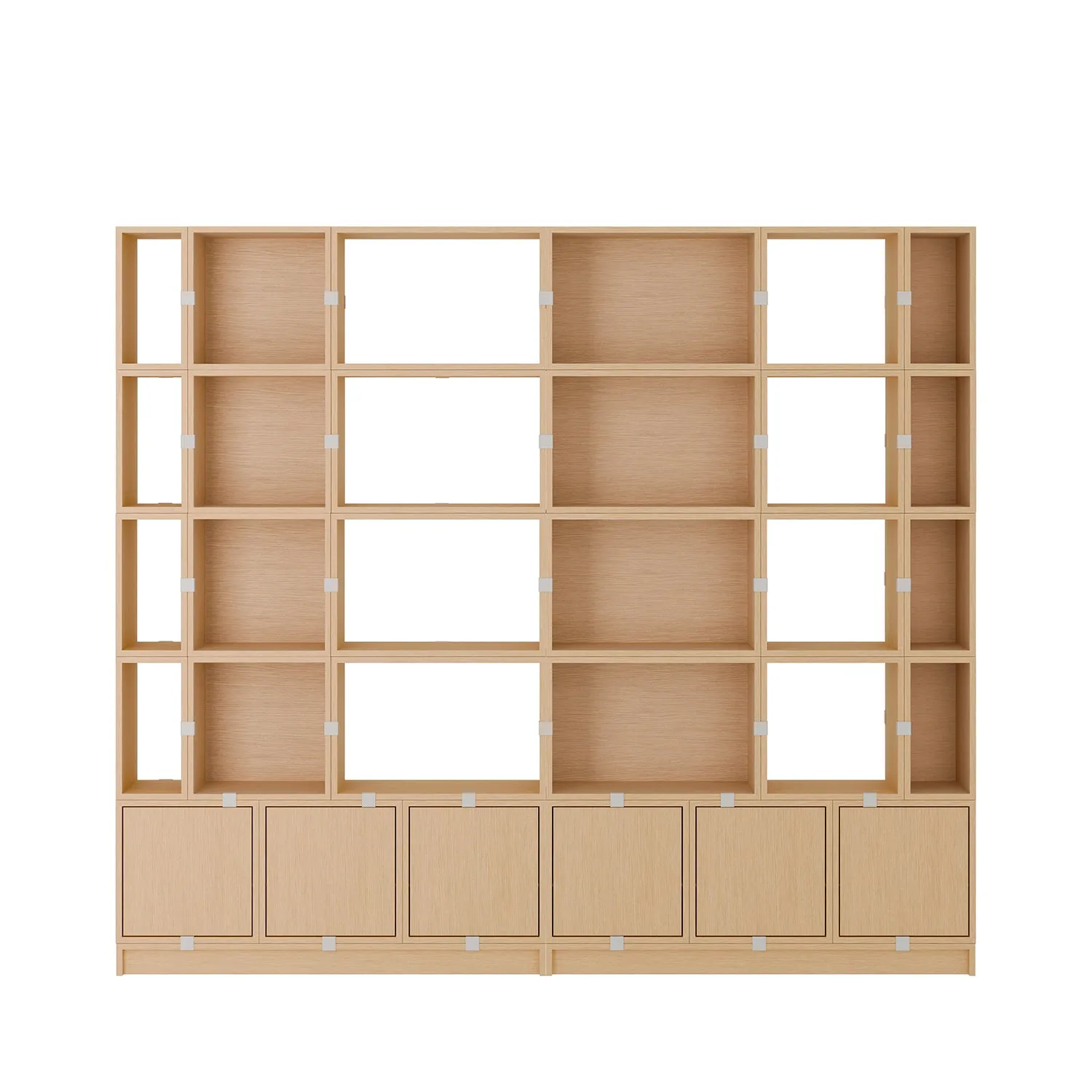 muuto | stacked storage system | module with backboard | medium oak