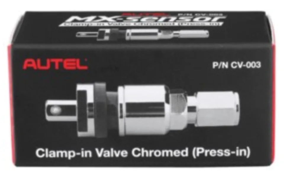 N. America Tool CV-003 Chrome Metal Press-in Valve for 1-Sensor