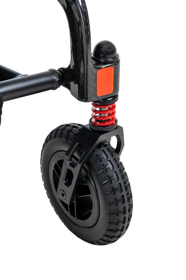 New Pride Mobility Jazzy Carbon Folding Lightweight Portable Power Chair | Weighs 39 lbs!