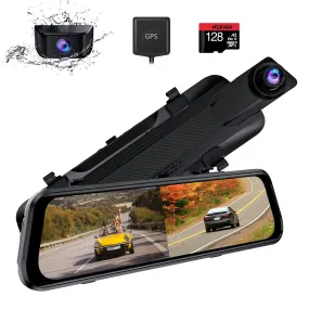 NexiGo D81 2.5K Mirror Dash Cam with Dual Sony Starvis Sensors