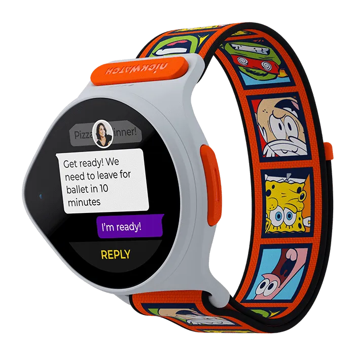 Nickelodeon NickWatch 4G Kids Smartwatch - Grey | NICKW001-2