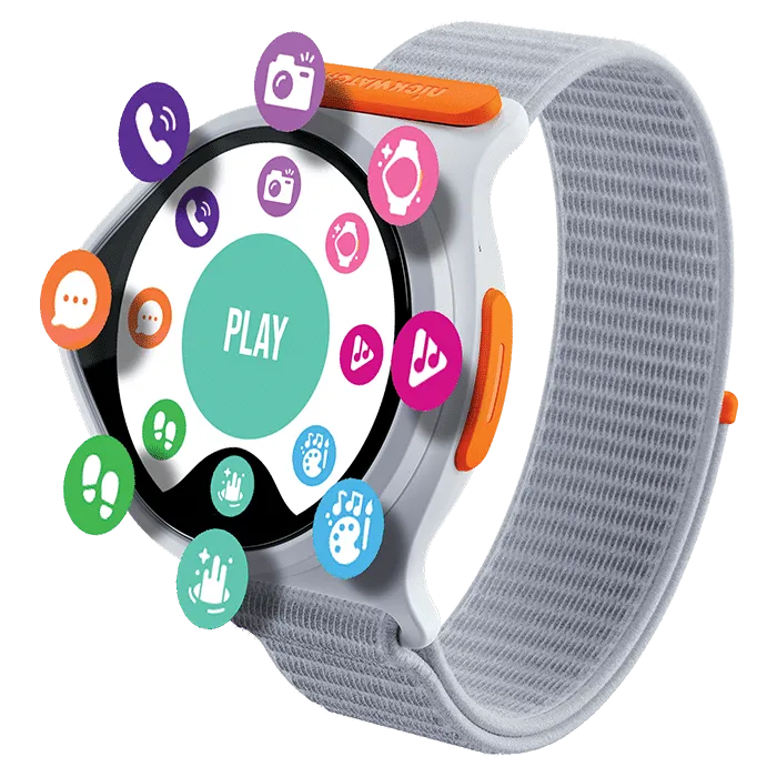 Nickelodeon NickWatch 4G Kids Smartwatch - Grey | NICKW001-2