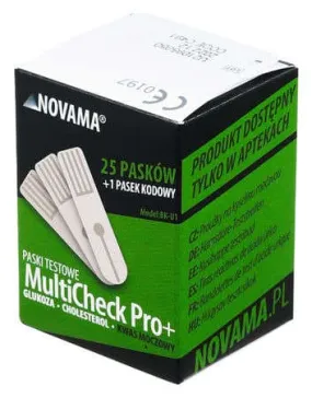 NOVAMA MultiCheck Pro  Uric Acid Test Strips