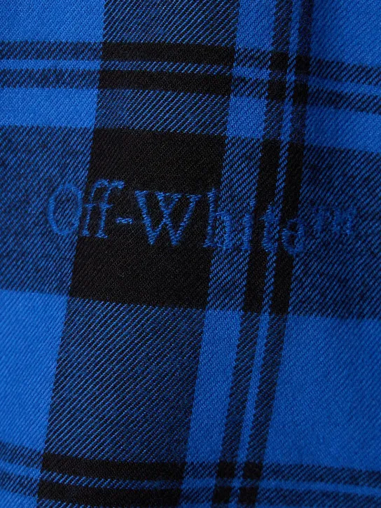 Off-White   Check flannel cotton shirt 