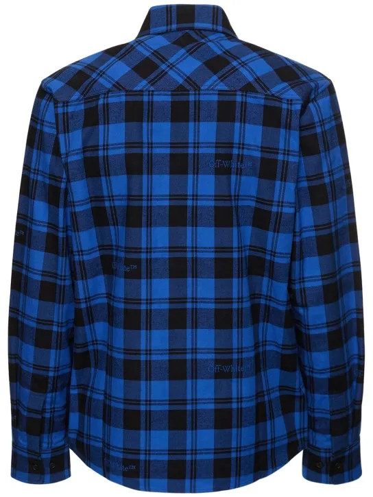 Off-White   Check flannel cotton shirt 