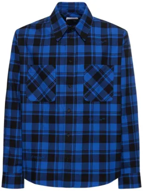 Off-White   Check flannel cotton shirt 