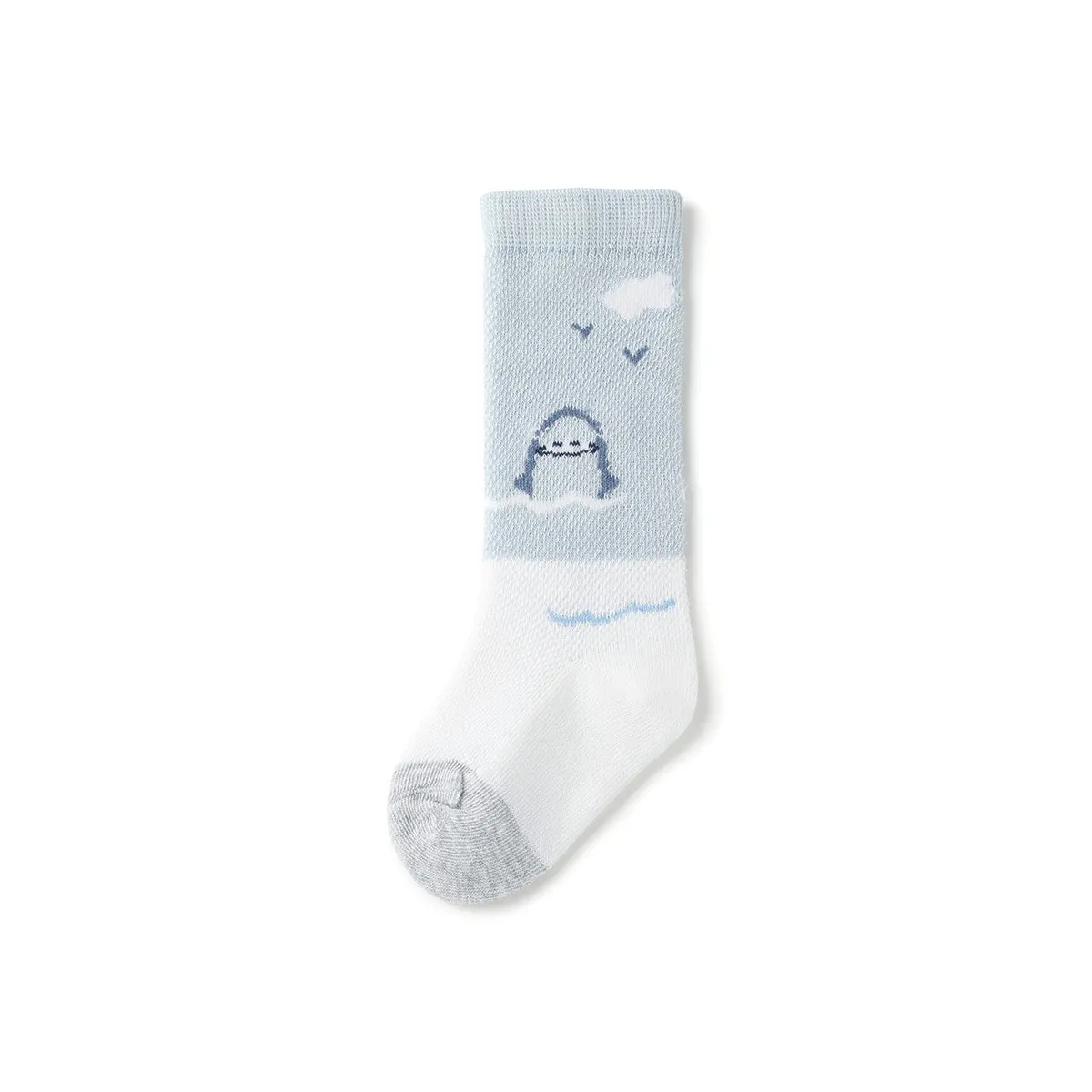 Oh! Shark Thin Mesh Breathable Baby Boy 3pcs Over The Knee Socks Set