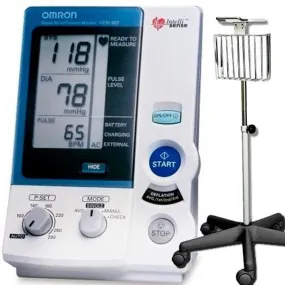 Omron HEM907XL-Digital BP Monitor & Rolling Stand