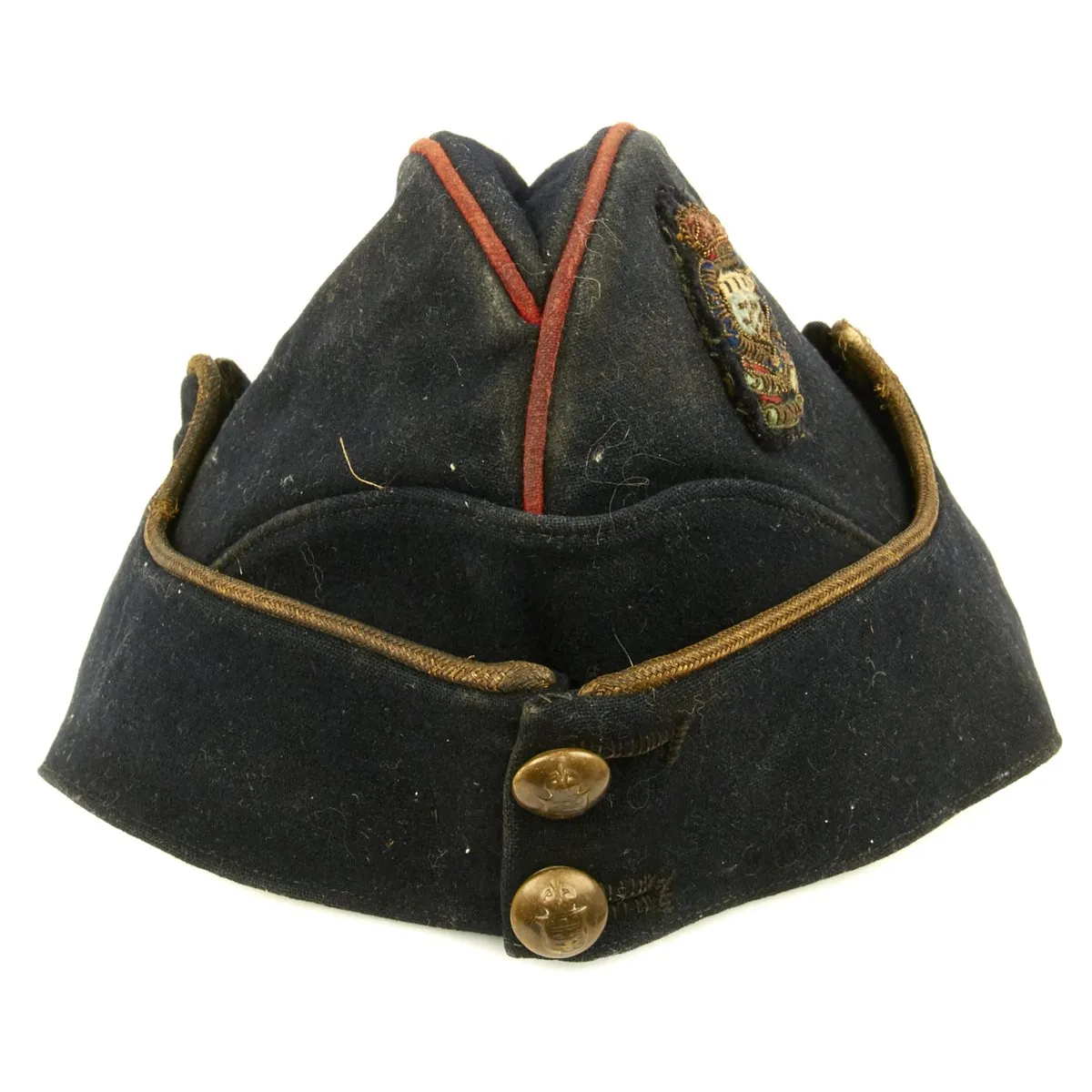 Original British WWII-Era Named Royal Army Medical Corps Side Cap