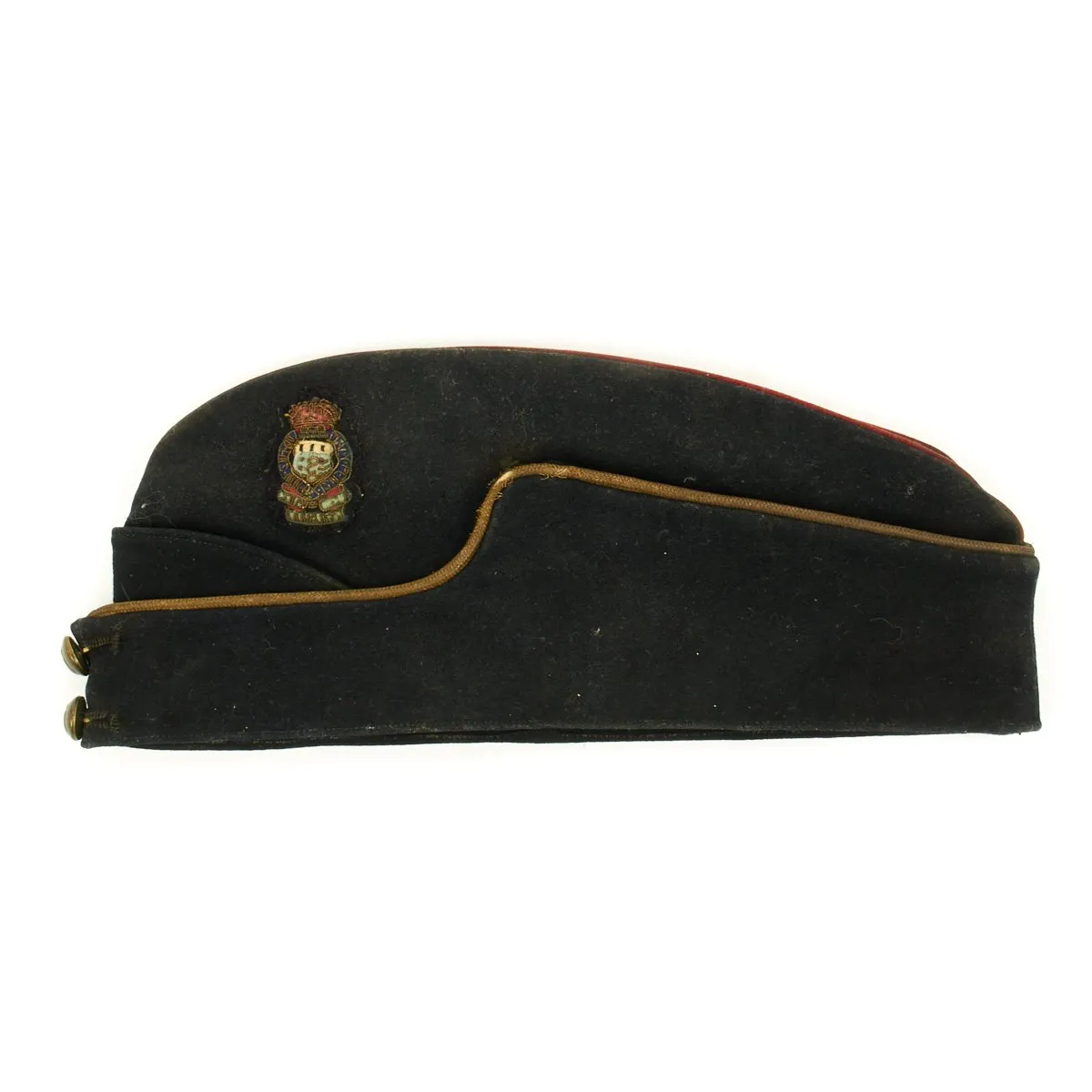 Original British WWII-Era Named Royal Army Medical Corps Side Cap